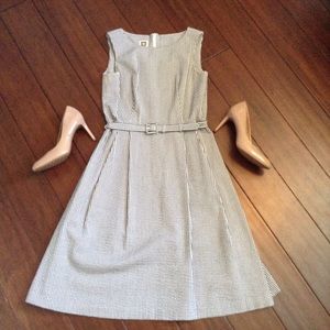 Timeless Blue and White Striped Dress